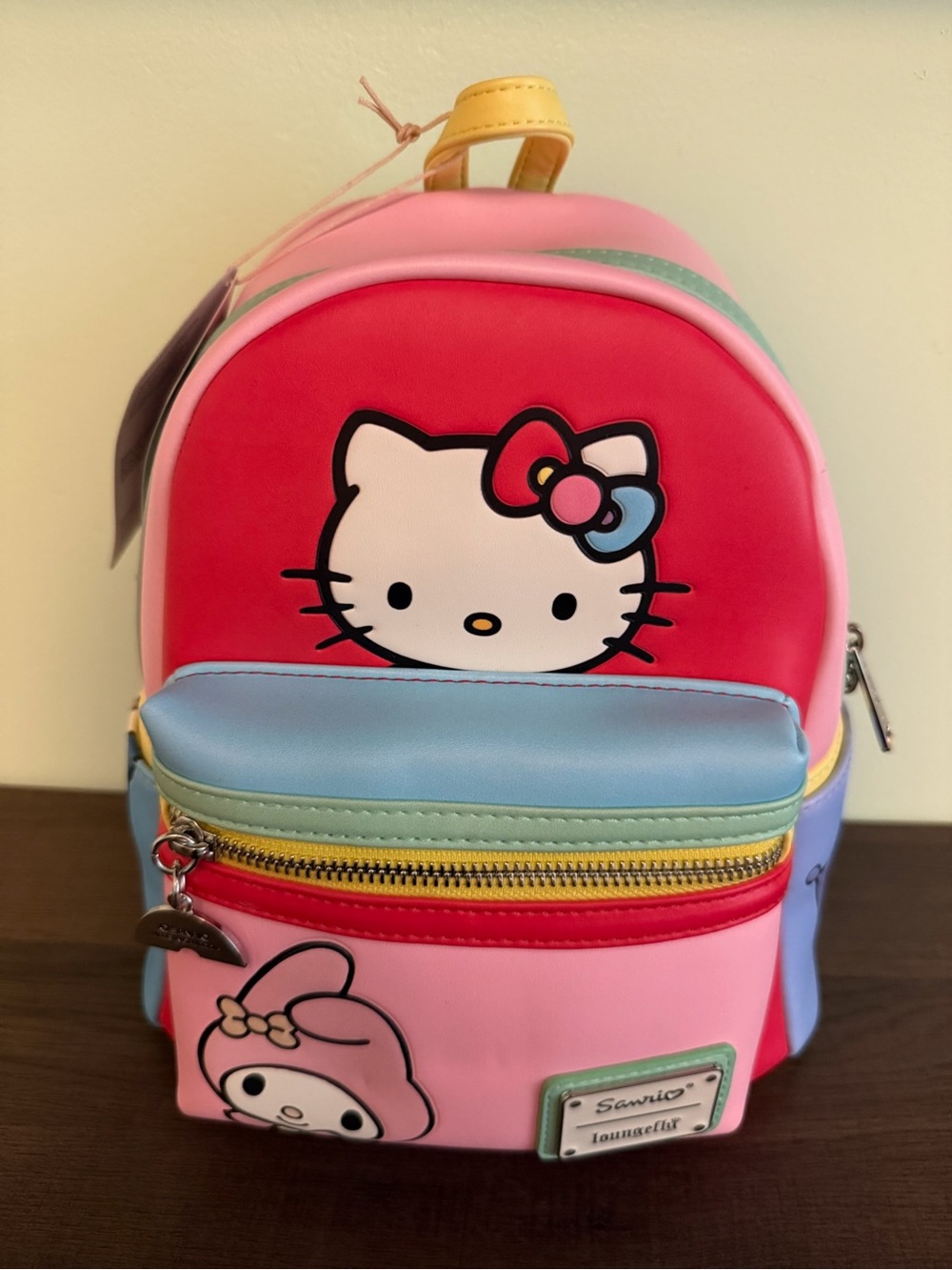 NWT Loungefly Hello Kitty Mini Backpack – Pink Red Blue